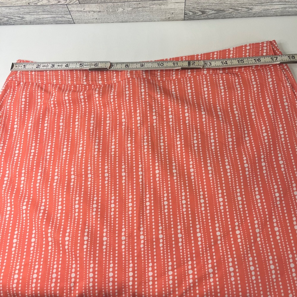 RipSkirt Hawaii Wrap Skirt Women Large Orange Dotted Stripe Quick Dry Mini Skirt - Picture 7 of 8